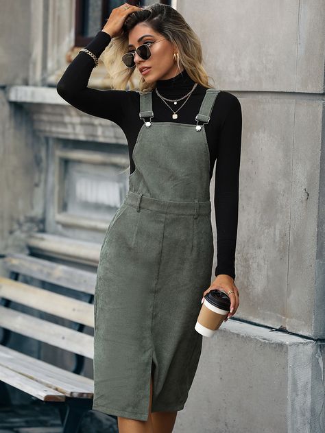 Boho Prom, Corduroy Pinafore Dress, Corduroy Overall, Corduroy Overall Dress, Business Formal Dress, Formal Dresses Gowns, Professional Dresses, Pinafore Dress, Overall Dress