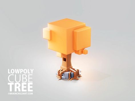 Simple 3d Modeling Ideas, Simple Blender 3d Ideas, Incomplete Art, Voxel Games, Cube World, Blender Ideas, Tree Model, Voxel Art, Background References