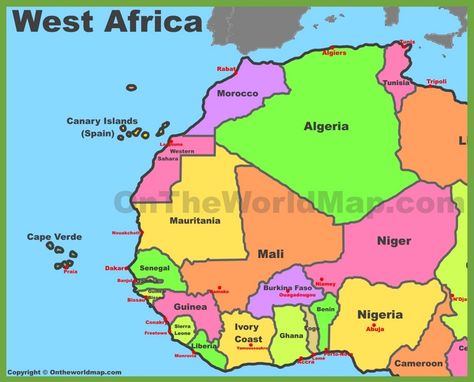 Map of West Africa African Countries Map, List Of African Countries, Funny Diet Memes, India World Map, Bed For Girls Room, Map Of Africa, West African Countries, African Map, Geography Map