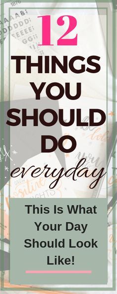 12 Things You Should Do Everyday! This Is What Your Day Should Look Like. To find out more, click the pin! www.EverythingAbode.com Healthy Routine Daily, Daily Routine For Women, Routine Schedule, Daily Routine Schedule, Beauty Routine Checklist, Kids Schedule, Healthy Routine, Healthy Lifestyle Tips, Daily Habits