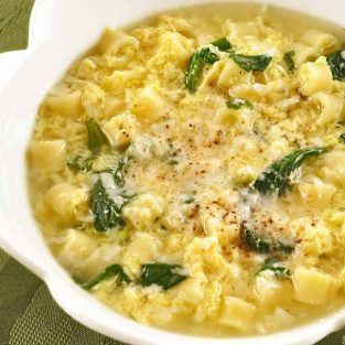 Stracciatella Soup, Pastina Soup, Italian Soup Recipes, Cooking Spinach, Egg Drop Soup, Spinach Soup, Egg Drop, Italian Soup, Fresh Spinach