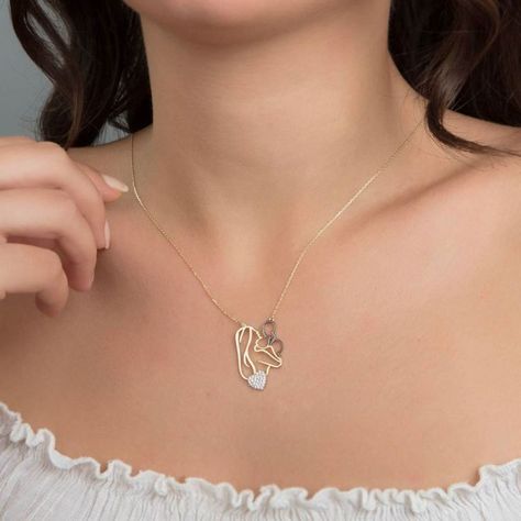 Turkey Necklace, Gifts For Mothers Day, Gold Necklace For Women, Gifts For Mothers, Baby Necklace, Solid Gold Necklace, Best Jewelry, 14k Gold Necklace, Gold Necklace Women