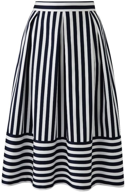 Skirt Types, Rok Midi, Prom Skirt, Fancy Skirts, Girls Things, Office Skirt, Striped Skirt, Sewing Skirts, Black And White Stripes