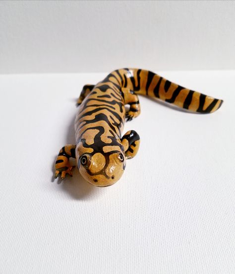 Clay Salamander, Clay Insects, Crafting Hobbies, Tiger Salamander, Paint Clay, Frog Activities, Clay Model, Insect Tattoo, Ceramics Pottery Art