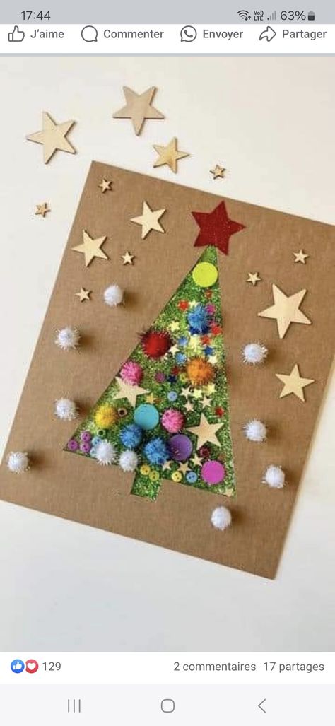 Christmas Gift Art Projects For Kids, Christmas Tree Ornament Crafts For Kids, Stars Crafts For Kids, Christmas Crafts Kids Easy, Christmas Tree Crafts For Toddlers, Christmas Tree Art For Kids, Christmas Tree Crafts Preschool, Star Crafts For Kids, Christmas Crafts For Kids Easy