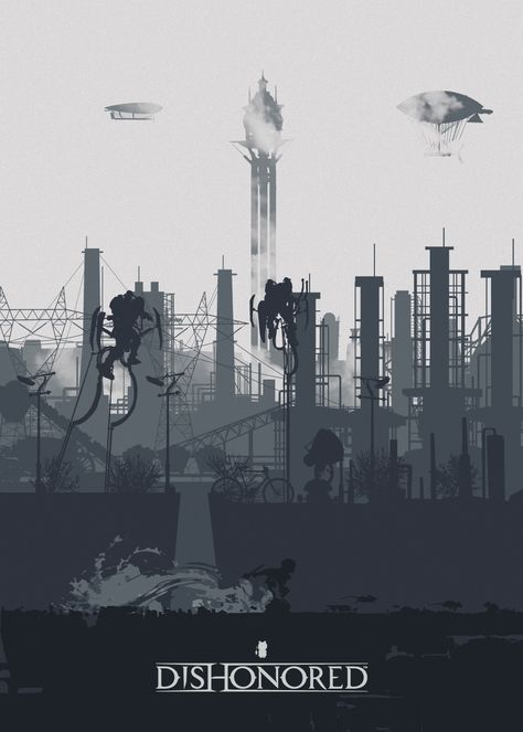 Dishonored Wallpaper, Dishonored 2, Dishonored, Video Game Art, Community Wall, Wall Photos, Black Art, Seattle Skyline, Game Art