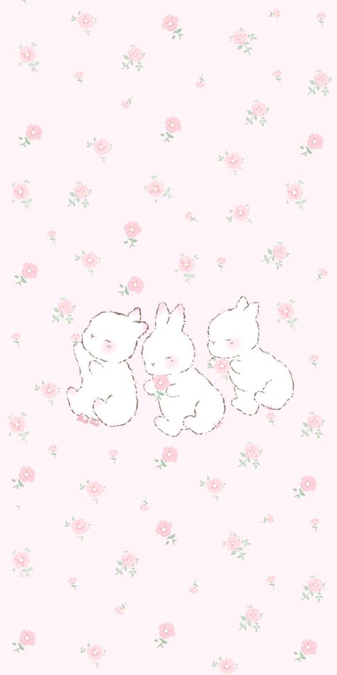 Bunny Coquette Wallpaper, Pink Bunny Background, Rabbit Cute Wallpaper, Bunny Pink Wallpaper, Kawaii Wallpaper Ipad, Bunny Aesthetic Wallpaper, Pink Bunny Wallpaper, Pink Rabbit Wallpaper, Kawaii Wallpaper Iphone