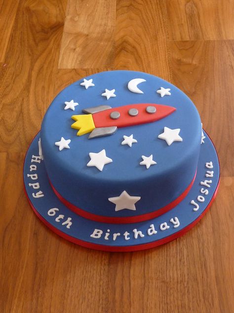 Birthday Cake For Boys, Rocket Ship Cakes, Rocket Kids, Rocket Cake, Rocket Party, Galaxy Party, Novelty Birthday Cakes, 3rd Birthday Cakes, Space Birthday