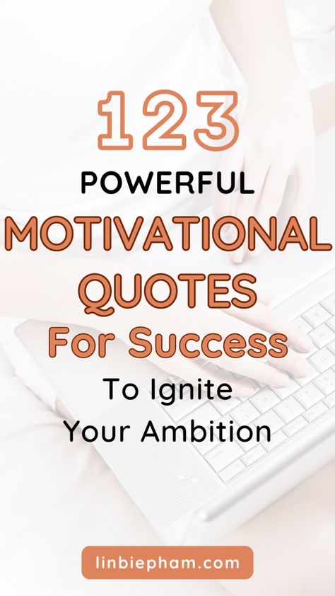 Feeling stuck and need a boost? Get inspired with our collection of motivational quotes for success, perfect for a quick pick-me-up at work or anytime you need motivation. Save this pin for later and come back to it whenever you need a dose of inspiration! Quotes Aesthetic Success, Work Quotes Inspirational Motivation, Success Quotes Aesthetic, Work Hard Quotes Success, Work Success Quotes, Motivational Quotes For Life Positivity, Powerful Motivational Quotes For Success, Quotes Hard Work, Aesthetic Success