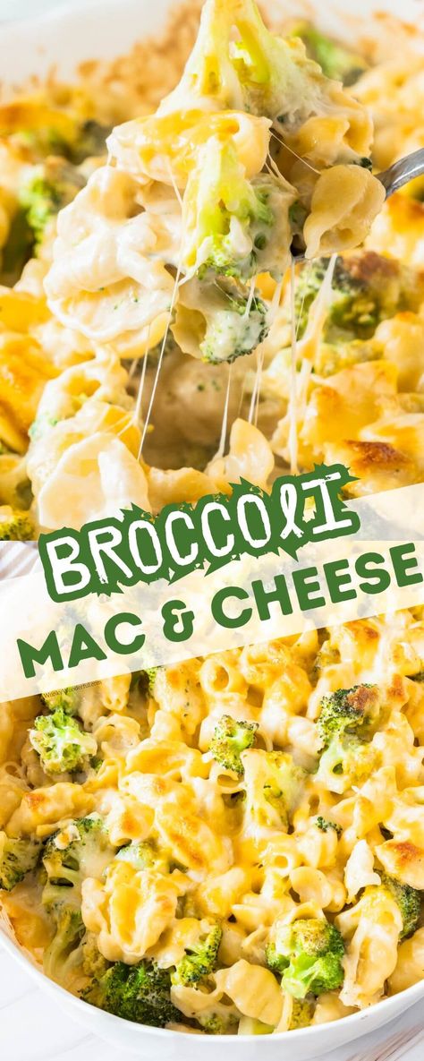 This BROCCOLI MAC AND CHEESE makes a great side dish or can be served as a dinner. Perfect for getting the kids to eat more veggies. Baked Broccoli Mac And Cheese, Broccoli Mac And Cheese Casserole, Ranch Carrots, Broccoli Mac And Cheese Recipe, Good Macaroni And Cheese Recipe, Broccoli Mac And Cheese, Paleo Cheese, Kid Friendly Breakfast, Cheese And Broccoli