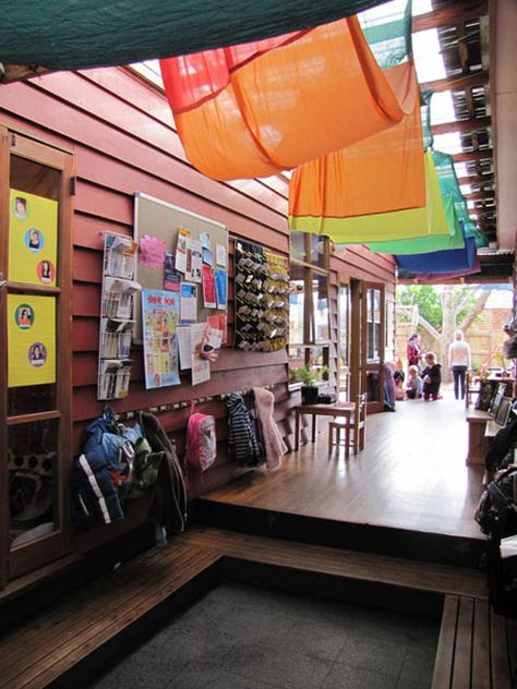 A preschool in New Zealand I think. Reggio Inspired Classrooms, Reggio Emilia Inspired, Preschool Rooms, Classroom Layout, Classroom Organisation, Montessori Classroom, Outdoor Classroom, Outdoor Learning, Play Based