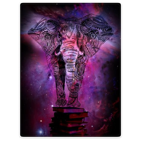 Elephant India, Blankets Fleece, Elephant Facts, Elephant Home Decor, Blankets For Winter, Mandala Elephant, Elephant Blanket, Galaxy Nebula, India Style