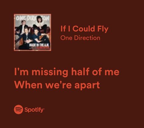 Spotify Quotes Best One Direction Lyrics, One Direction Love Lyrics, If I Could Fly One Direction, One Direction Songs Lyrics, If I Could Fly Lyrics, Spotify One Direction, One Direction Lyrics Aesthetic, One Direction Quotes Lyrics, One Direction Aesthetic Lyrics