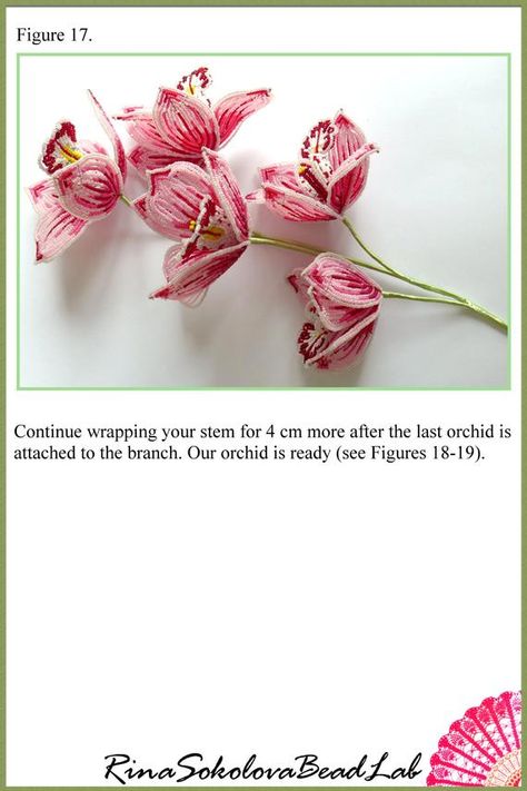 Seed Bead Bracelets Tutorials, French Beading, Simple Beaded Necklaces, Cymbidium Orchid, Seed Bead Bracelet Patterns, Beaded Flowers Patterns, Seed Bead Flowers, French Beaded Flowers, Bead Loom Pattern