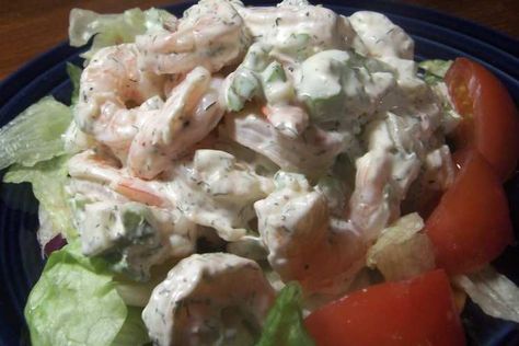 Ina Garten's Shrimp Salad (Barefoot Contessa) Recipe - Food.com Thai Shrimp Salad, Low Carb Shrimp, Awesome Salads, Frozen Cooked Shrimp, Barefoot Contessa Recipes, Low Carb Menus, Thai Shrimp, Creamed Cucumbers, Shrimp Salad Recipes