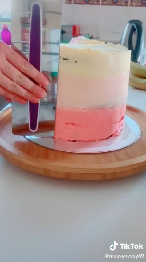 Woolies Cake Hack, Woolworths Mud Cake Hack, Woolworths Cake Hack, Woolworths Cakes, Mud Cake Hack, Ombre Wedding Cake, White Chocolate Mud Cake, One Tier Cake, Wedding Cake Ombre