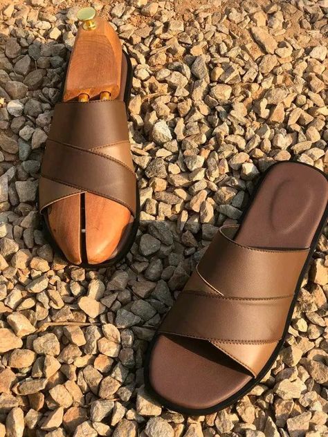 Male Footwear, Shoe Advertising, Mens Sandals Fashion, Party Wears, Leather Slippers For Men, Shoe Makeover, Male Shoes, T Shirt Logo Design, Mens Sandals Casual