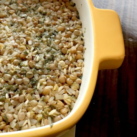 Lentil Pilaf, Easy Rice Pilaf, Slow Cooker Lentils, Pilaf Recipes, Easy Rice, Lentils And Rice, Slow Cook, Rice Pilaf, Homemade Dinner