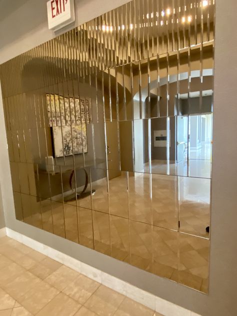 Glass Wall Panelling, Glass Wall Design, Mirror Bronze, Mirror Panels, Iris Van Herpen, Mirror Design Wall, Mirror Design, Detailed Drawings, Mirror Art