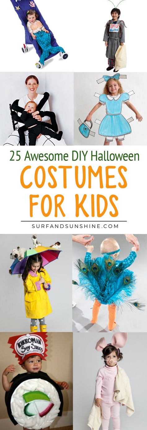 25 of the Best #DIY #Halloween #Costume Ideas for Kids - these will never get old or out of date! via @jeanabeena Kids Party Activities, Party Food Ideas For Kids, Games For Kids Party, Halloween Diy Kids, Party Activities For Kids, Projects To Do At Home, Halloween Costume Ideas For Kids, Best Diy Halloween Costumes, Party Themes For Kids