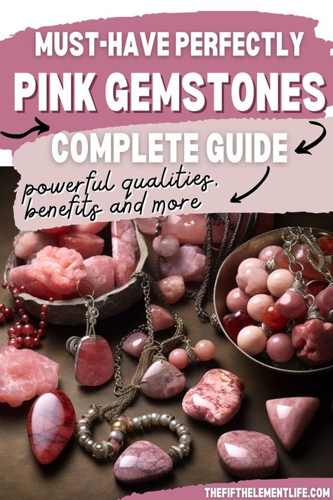 Pink Gemstones Pink Stones And Crystals, Pink Tourmaline Meaning, Tourmaline Meaning, Jasper Meaning, Chakra Healing Meditation, Pink Chalcedony, Pink Stones, Pink Topaz, Tourmaline Stone