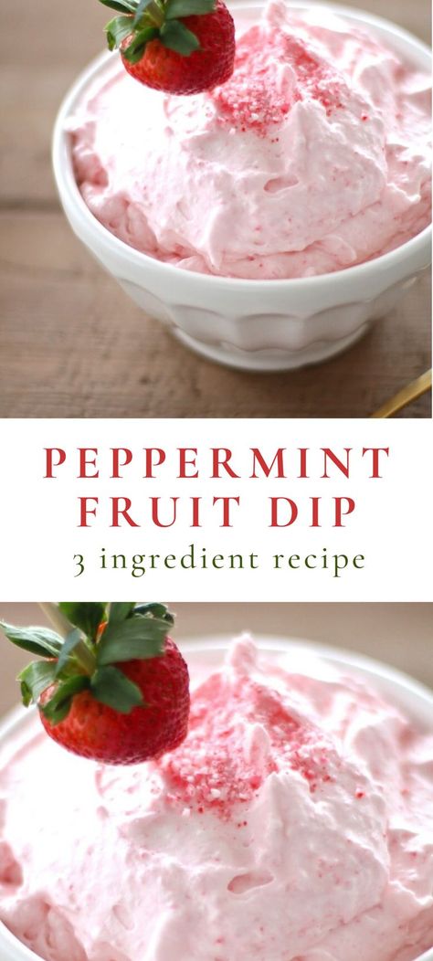 Peppermint Dip, Sweet Dip, Sugar Free Fruits, Peppermint Recipes, Julie Blanner, Sweet Dips, Holiday Dessert Recipes, Keto Friendly Desserts, Christmas Fruit