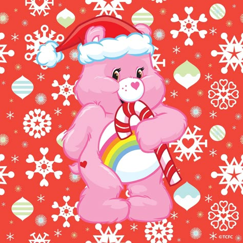 Care Bears Christmas: Cheer Bear Care Bear Christmas, Care Bears Christmas, Christmas Wallpaper Hd, Care Bears Vintage, Cheer Bear, Care Bears Cousins, Pink Teddy Bear, Bear Christmas, Bear Pictures