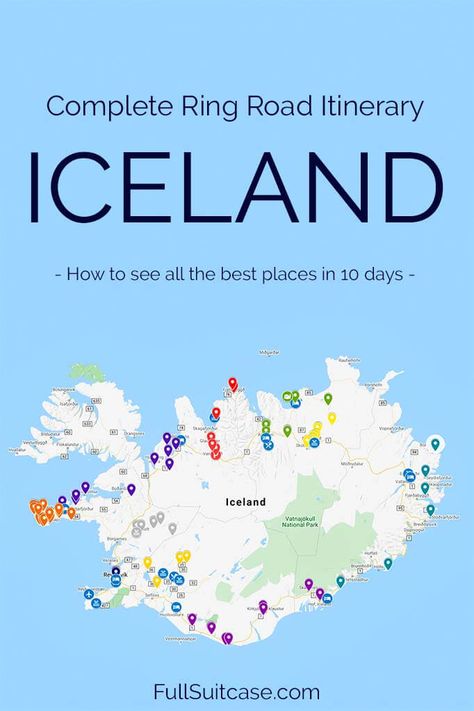 Iceland Honeymoon, Iceland Ring Road, Iceland Summer, Iceland Map, Iceland Vacation, Iceland Travel Guide, Iceland Travel Tips, Iceland Road Trip, Iceland Adventures