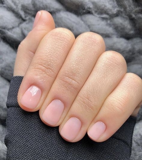 Short Squoval Nails Natural, Neutral Short Nails Natural, Short Dipped Nails, Natural Pedicure, Natural Dip Nails, Nude Dip Nails, Neutral Dip Nails, Super Short Gel Nails, Kardashian Nails