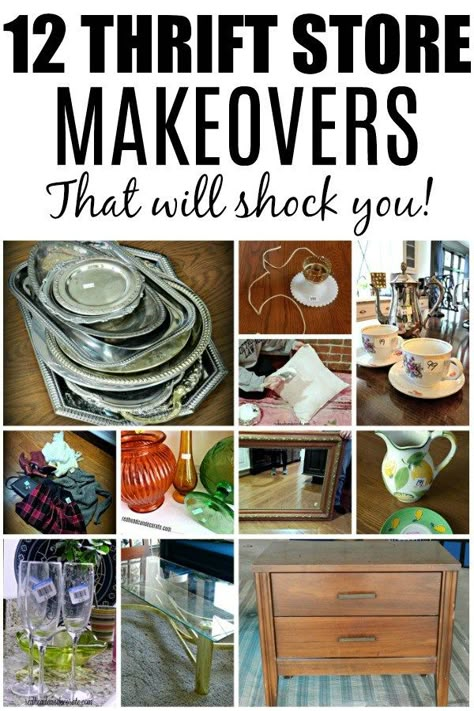 Thrift Store Makeover Ideas, Thrift Store Diy Projects, Thrift Store Ideas, Store Outfits, Thrift Store Upcycle, Thrift Store Makeover, Thrift Store Diy, Thrift Store Outfits, Thrifted Home Decor