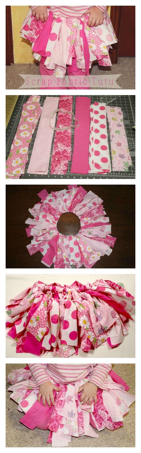 Scrap Fabric Tutu Tutorial - easy tutorial for a fantastic homemade gift idea | The Happy Housewife Rag Skirt, Homemade Gift Idea, Diy Tutus, Tutu Tutorial, Fabric Tutu, Happy Housewife, Diy Tutu, Skirt Tutorial, Scrap Fabric