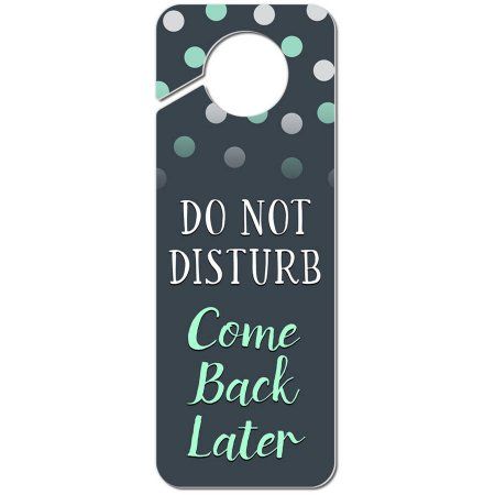 Do Not Disturb Come Back Later Plastic Door Knob Hanger Sign, Multicolor Door Knob Hanger, Do Not Disturb, Door Knob, Door Hanger, Home Garden, Meditation