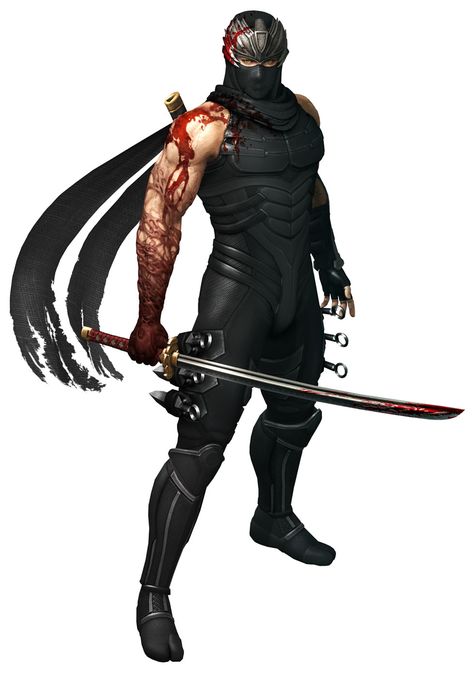 Ninja Vigilante Concept Art, Ryu Ninja Gaiden, Modern Ninja Character Art, Black Ninja Art, Ninja Gaiden Ryu Hayabusa, Ryu Hayabusa, Falcon Art, Ninja Gaiden, Arte Ninja