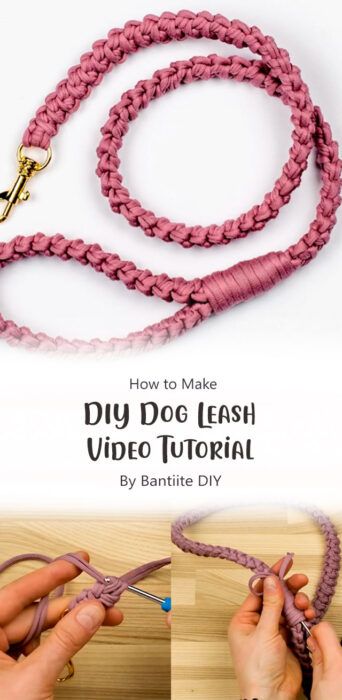 Paracord Dog Leash Tutorial, Dog Collar Diy Tutorials, Diy Dog Leash, Dog Leash Diy, Paracord Dog Leash, Crochet Pattern Tutorial, Diy Dog Collar, Paracord Dog Collars, Diy Dog Toys