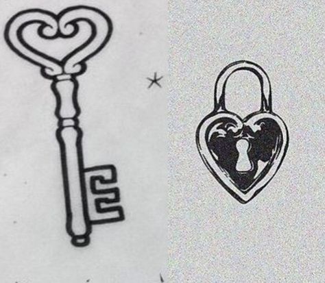 Lock And Key Tattoo Best Friend, Heart Lock And Key Tattoo Design, Key Flash Tattoo, Heart Keyhole Tattoo, Heart Locket Tattoo Simple, Heart Shaped Lock Tattoo, Key Hole Tattoo, Lock And Key Tattoo Designs, Teeny Tattoos