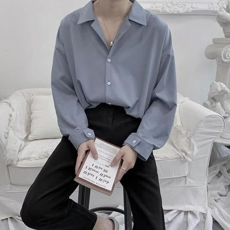 Male Outfits Aesthetic, Aesthetic Male Outfits, Masculine Style, French Cuff, Tapered Trousers, Korean Casual, Holiday Wear, Stylish Mens Outfits, Men Fashion Casual Outfits