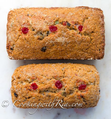 Trinidad sweet bread is a dense, rustic bread made with fresh coconut, raisins, mixed fruit and spices. It is made in Trinidad especially during the holidays including Christmas and Easter but great for an all year long snack or breakfast. My sweet bread recipe results in a bread that's addictive and crunchy on the outside and soft on the inside. A perfect balance of texture and flavors! Coconut Sweet Bread Trinidad, Trini Coconut Sweet Bread, Sweet Bread Trinidad, Cooking With Ria Trinidad, Trinidad Wedding Traditions, Trinidad Coconut Sweet Bread Recipes, Caribbean Sweet Bread Recipes, Coconut Bread Recipe Caribbean, Trinidad Christmas Recipes