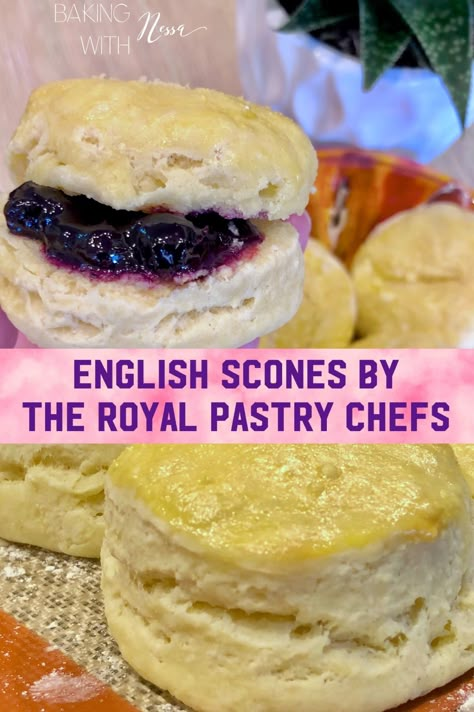 English Biscuits Recipe, English Biscuits British, Coronation Recipes, Scones English, Coronation Food, English Scones Recipe, Tea Scones Recipe, Sweet Scones, Scones And Jam