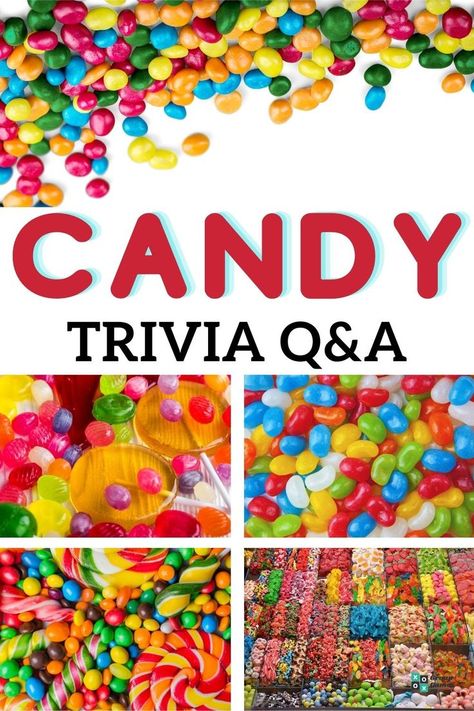 37 Candy Trivia Questions and Answers Candy Bar Trivia Game, Name That Candy Bar Game, Trivia Night Questions And Answers, Candy Bar Games For Parties, Candy Trivia Questions And Answers, Candy Theme Games, Candy Games For Parties, Trivia Questions And Answers For Adults, Teenager Games