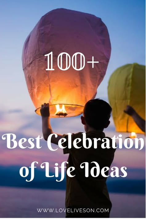 Our ULTIMATE list of the very best celebration of life ideas. Find unique ways to celebrate the amazing life and legacy of your loved one, now and forever. #loveliveson Celebration Of Life Ideas, Loved One In Heaven, Nutrition Quotes, Birthday In Heaven, Fitness Exercises, Child Loss, In Memory Of Dad, Life Ideas, One Year Anniversary