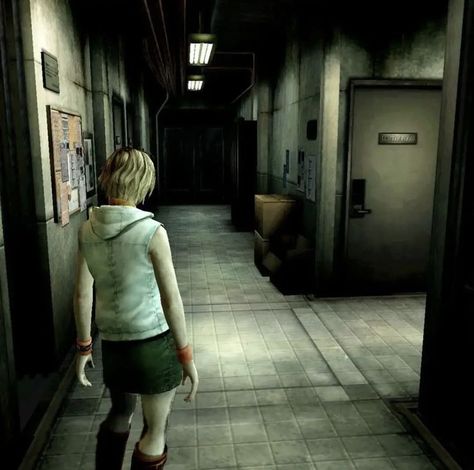 Cheryl Mason, Silent Hill Aesthetic, 2000s Horror, Hill Aesthetic, Silent Hill Art, Heather Mason, Game Core, Silent Hill 3, Old Horror