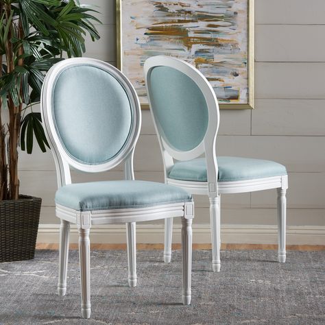 Free 2-day shipping. Buy Noble House Nicole Coastal Fabric Dining Chair, Set of 2, Light Blue at Walmart.com Interior Design Kitchen Contemporary, Traditional Dining Chairs, Blue Dining Chair, Fabric Dining Chair, Elegant Chair, Christopher Knight, Noble House, Fabric Dining Chairs, Outdoor Dining Furniture