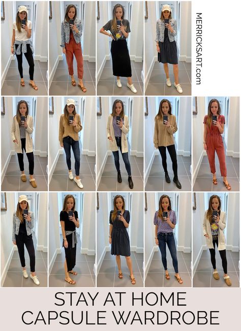 Stay At Home Mom Capsule Wardrobe, Sahm Outfits, Mom Wardrobe Essentials, Plus Size Capsule Wardrobe, Minimalist Wardrobe Capsule, Ultimate Capsule Wardrobe, Capsule Wardrobe Casual, Capsule Wardrobe Women, Capsule Wardrobe Basics