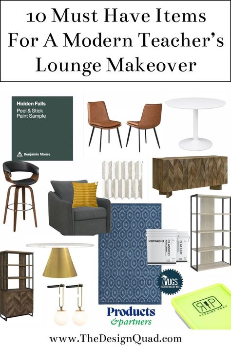 Discover how to decorate a teachers lounge with my latest shop my finds amazon storefront link featuring 10 must have items for a modern teacher’s lounge makeover. From padded dining chairs to Boho pillow covers, these teachers’ lounge décor ideas will help you transform your teachers’ lounge into a modern and relaxing space. Click the link to shop today! Dream Home Design Interior, Teachers Lounge Decor, Teachers Lounge Makeover, Lounge Makeover, Boho Pillow Covers, Modern Teacher, Student Lounge, Teachers Lounge, Relaxing Space