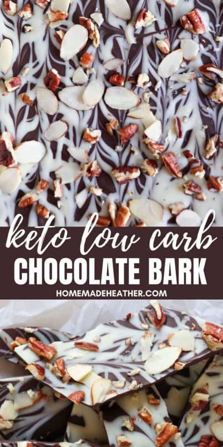 Keto Chocolate Bark, Keto Bark, Bark Recipes Easy, Low Carb Treat, Christmas Bark Recipes, Dark Chocolate Bark, Healthy Dark Chocolate, Chocolate Bark Recipe, Keto Candy