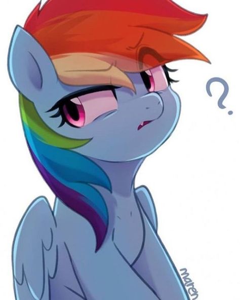 Simple Background, Rainbow Dash, Eyebrows, White Background, Deviantart, Rainbow, Hair