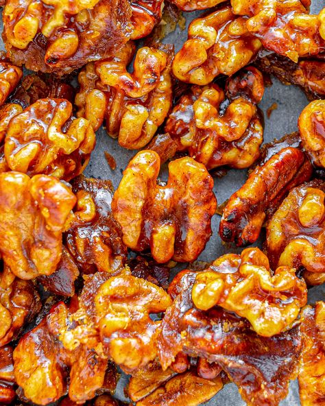 5 Minute Candied Walnut Recipe, Spicy Candied Walnuts Recipe, Candied Walnuts Recipe Easy, Savory Walnuts Recipe, Candied Walnuts Easy Oven, Sweet And Spicy Walnuts Recipe, Candied Walnuts With Brown Sugar, 5 Minute Candied Walnuts 12 Tomatoes, Candied Mixed Nuts Recipe