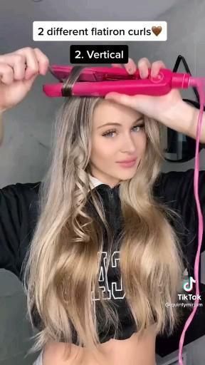 Hairstyles Casual, Curl Hair With Straightener, Professional Hair Straightener, Hair Curling Tips, Hairstyles Homecoming, Flat Iron Curls, Beach Hairstyles For Long Hair, Hair Tips Video, Game Day Hair