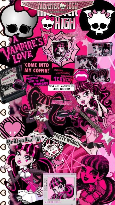 Monster High Wallpaper, High Wallpaper, Draculaura Aesthetic, Pretty Wallpaper Ipad, Hello Kitty Wallpaper Hd, Pink Wallpaper Hello Kitty, Halloween Wallpaper Iphone Backgrounds, Images Hello Kitty, Arte Monster High