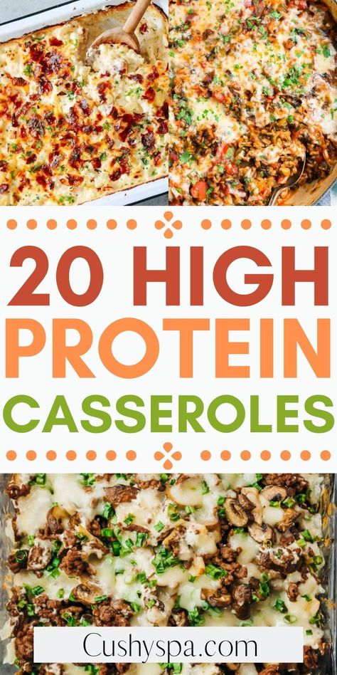 High Protein Casseroles, High Protein Low Carb Recipes Dinner, High Protein Recipes Dinner, Protein Dinner Recipes, Easy High Protein Meals, High Protein Dinner, Protein Dinner, Protein Lunch, High Protein Meal Prep